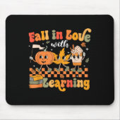 Tapis De Souris Retro Fall In Love Avec Apprentissage Automne Citr (Devant)