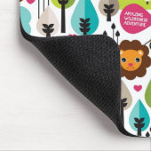 Tapis De Souris rétro faune de lion de safari d'enfants (Coin)