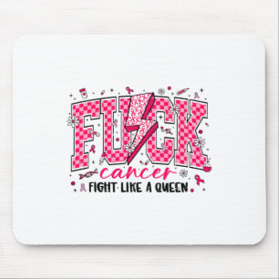 Tapis De Souris Retro Fck Cancer Combattre Comme Un Cancer Du Sein