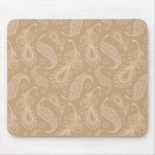 Tapis De Souris Rétro-feater-pâle-motif