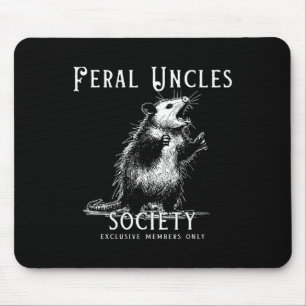 Tapis De Souris Retro Feral Uncle Society Funny Opossum Amateurs d