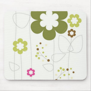 TAPIS DE SOURIS RÉTRO FLEUR