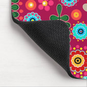 Tapis De Souris Rétro, Flower Patch (Coin)