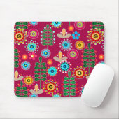 Tapis De Souris Rétro, Flower Patch (Avec souris)