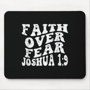 Tapis De Souris Retro Foi Super Joshua 1 9 Foi sur la peur Chri