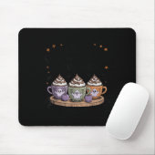 Tapis De Souris Retro Freshly Boo'd Coffee Lovers Boujee Ghost Hal (Avec souris)