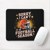 Tapis De Souris Retro Funny Game Day Sorry I Can't It Is Football (Avec souris)