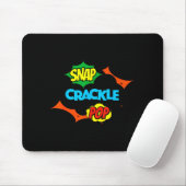 Tapis De Souris Retro Funny Snap Crackle P Quote Relax Meme Game (Avec souris)