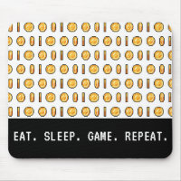 Retro Gaming Coins Pixel Pattern
