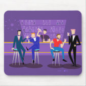 Tapis De Souris Retro Gay Bar Mousepad (Devant)