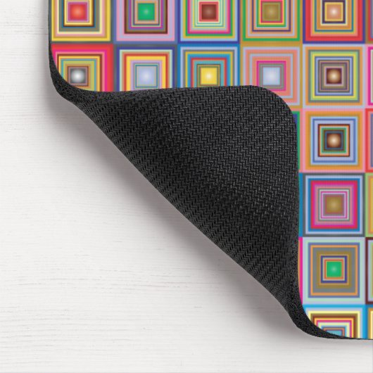 Tapis De Souris Retro Geometric Square Tile Pattern (Coin)