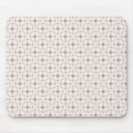 Tapis De Souris Rétro Glam Mousepad, Latte (Devant)
