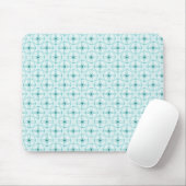 Tapis De Souris Rétro Glam Mousepad, Turquoise (Avec souris)