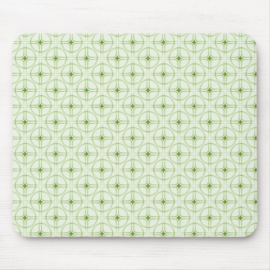 Tapis De Souris Rétro Glam Mousepad, Vert (Devant)