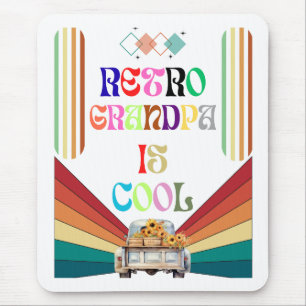 Tapis De Souris Retro Grand-père est Cool