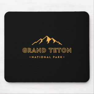 Tapis De Souris Retro Grand Teton Parc National Wyoming Établ 1929