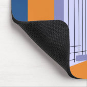 Tapis De Souris Rétro gratte-ciel et avion (Coin)