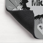 Tapis De Souris Retro Grey Custom Comic Book Pattern Personalised (Coin)