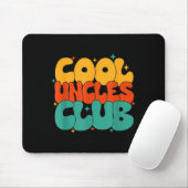 Tapis De Souris Retro Groovy Cool Uncles Club Funny New Uncle  (Avec souris)