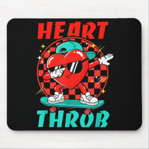 Tapis De Souris Rétro Groovy Coup de Foudre Saint-Valentin Tout-Pe