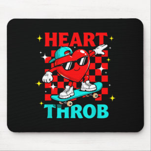 Tapis De Souris Retro Groovy Coup de Foudre Saint Valentin Tout-Pe