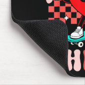 Tapis De Souris Retro Groovy Heart Throb Valentines Day Toddlers B (Coin)