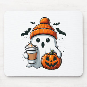 Tapis De Souris Rétro Halloween femmes Chemise mignonne Ghost Boir