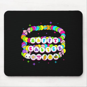 Tapis De Souris Retro Happy Bracelet Pâques Bunny Printemps Drôle 