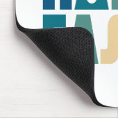 Tapis De Souris Retro Happy Pâques Typographie | Mousepad (Coin)