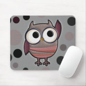 Tapis De Souris Rétro hibou (Avec souris)