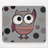 Tapis De Souris Rétro hibou (Devant)
