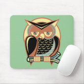Tapis De Souris Rétro hibou de style (Avec souris)