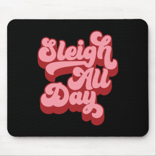 Tapis De Souris Retro I Sleigh Toute la journée Noël Sleigh Cheveu