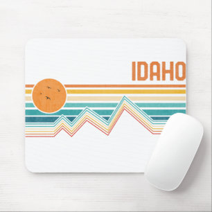 Tapis De Souris Retro Idaho Boise Nampa Souvenir Vintage en plein 