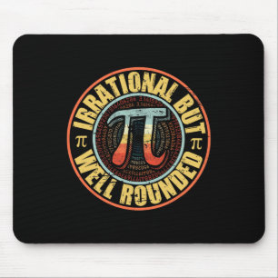 Tapis De Souris Retro Irrationnel Mais Bien Arrondi Pi Day Vintage