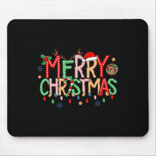 Tapis De Souris Retro Joyeux Noël 2024 Famille Correspondant Xmas