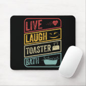 Tapis De Souris Retro Live Lauder Toaster Bath Skeleton Funny Hall (Avec souris)