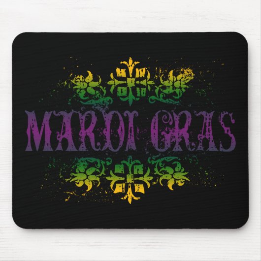 Tapis De Souris Retro Mardi Gras (Devant)