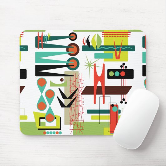 Tapis De Souris Rétro moderne (Avec souris)