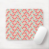 Tapis De Souris Rétro motif de Saint-Valentin (Avec souris)