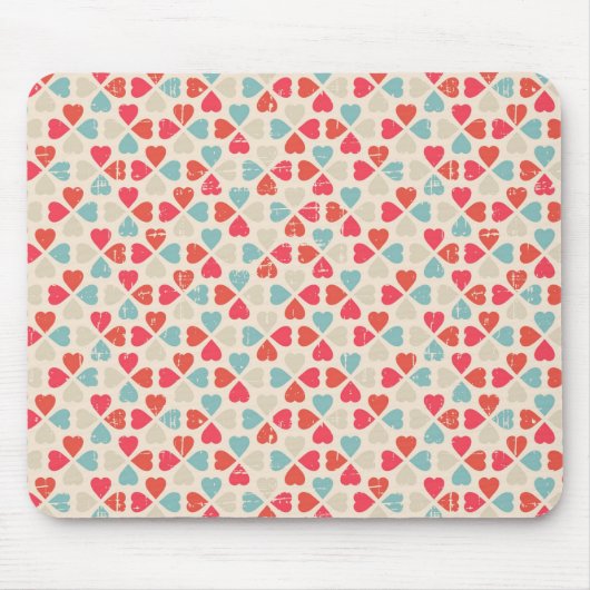 Tapis De Souris Rétro motif de Saint-Valentin (Devant)