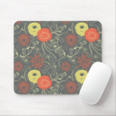 Tapis De Souris Rétro motif floral (Avec souris)