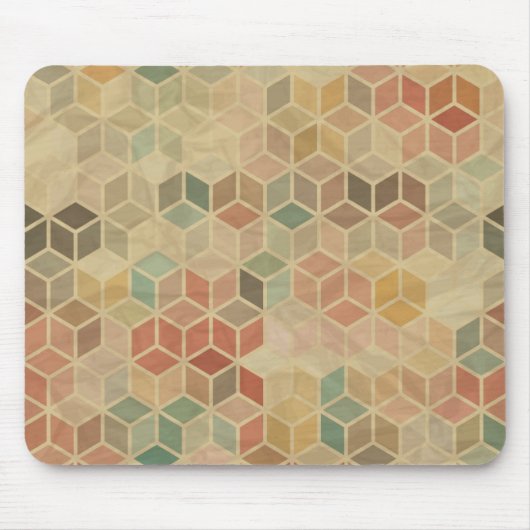 Tapis De Souris Rétro motif géométrique 5 (Devant)