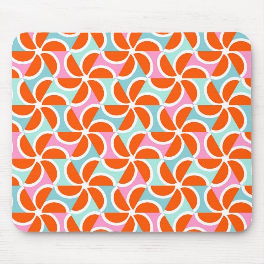 Tapis De Souris Rétro motif orange de cale (Devant)