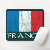 Tapis De Souris Rétro mousepad de drapeau de la France (Avec souris)