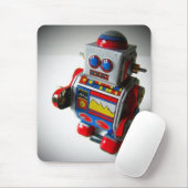 Tapis De Souris Rétro mousepad de robot (Avec souris)