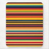 Tapis De Souris Retro Multicoloured Stripe Modern Mouse Pad  (Devant)