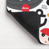 Tapis De Souris Rétro navigation d'illustration de pirates (Coin)