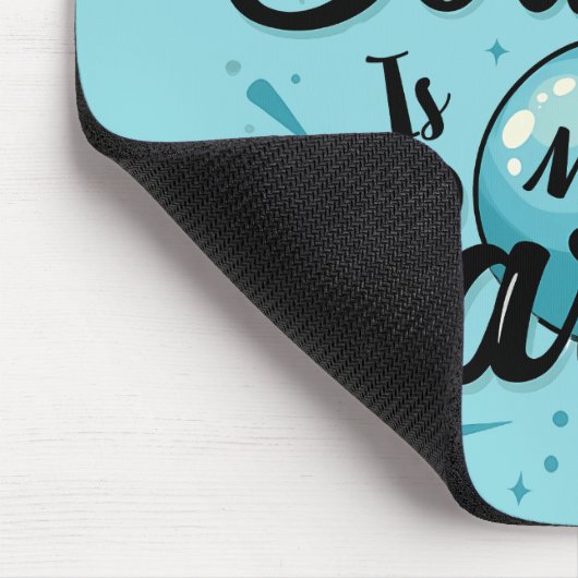 Tapis De Souris Retro Neon "Bowling Is My Cardio" Funny Bowling (Coin)