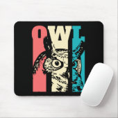 Tapis De Souris Retro Owl (Avec souris)